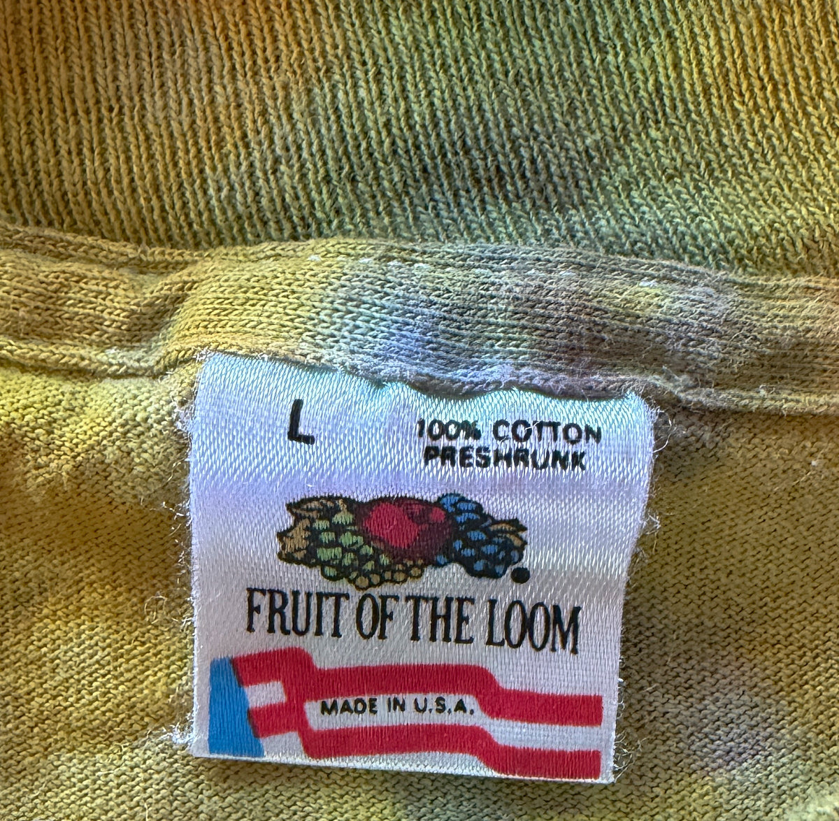 VINTAGE 1990s PSYCHEDELIC MUSHROOM TIE-DYE TEE