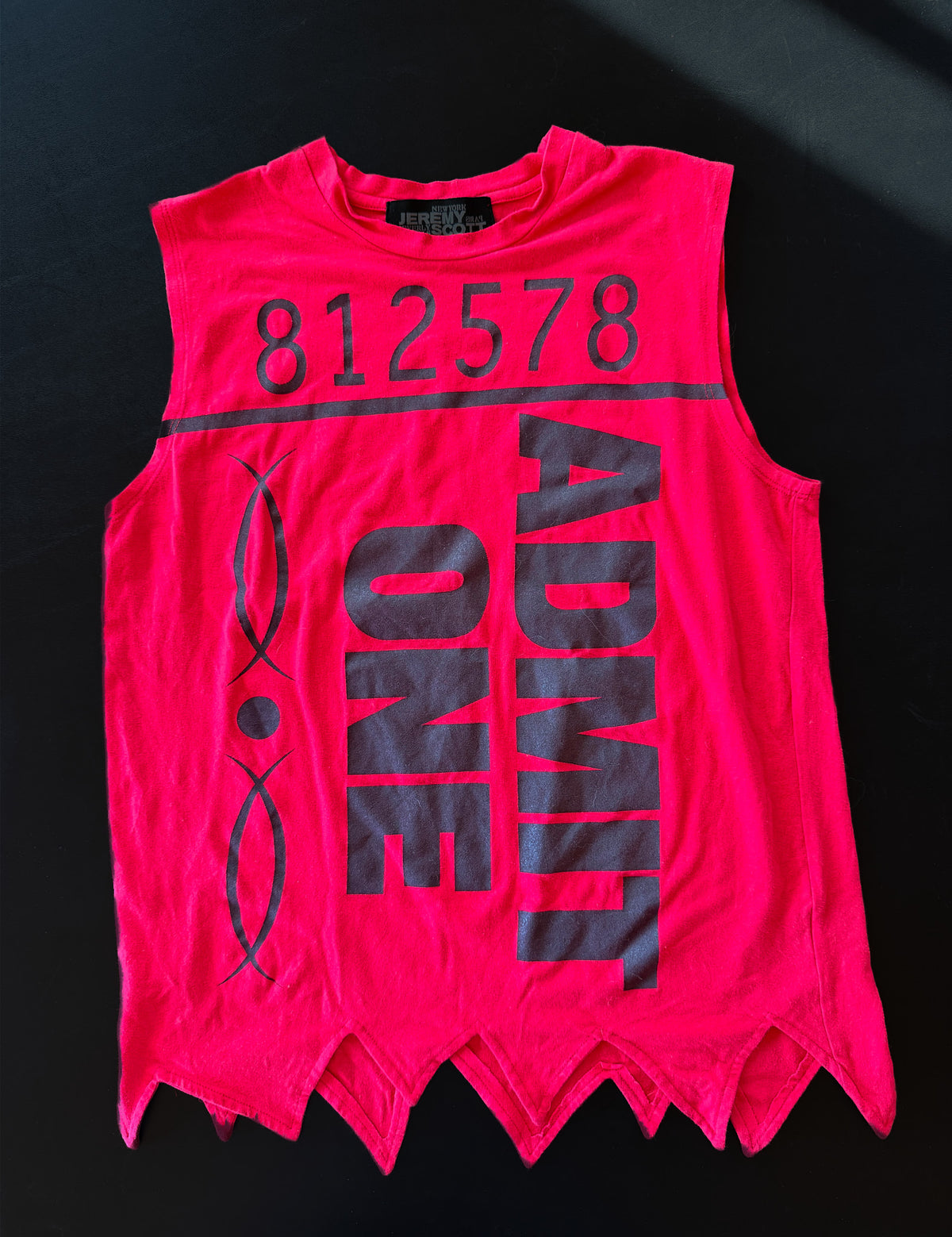 JEREMY SCOTT — “ADMIT ONE” SPRING 2011 ARCHIVAL TOP