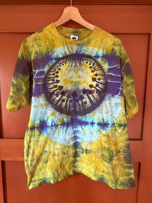 VINTAGE 1990s PSYCHEDELIC MUSHROOM TIE-DYE TEE