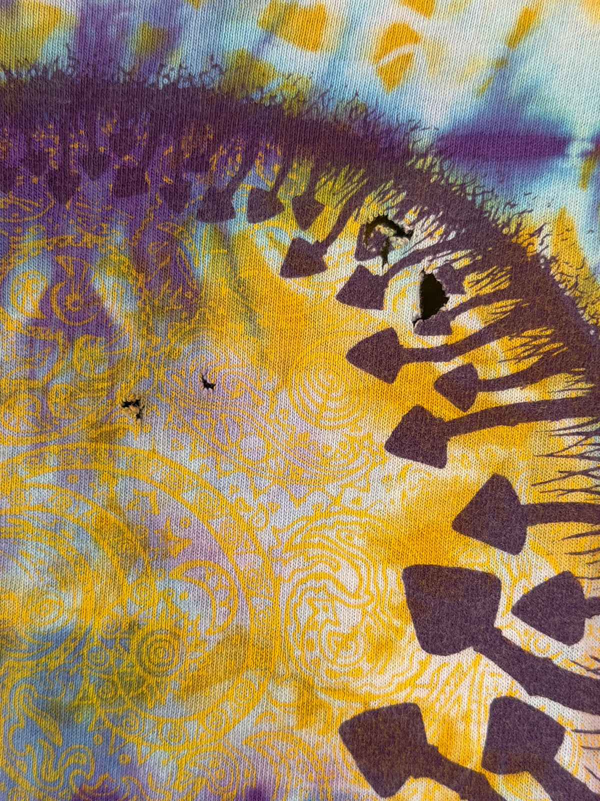 VINTAGE 1990s PSYCHEDELIC MUSHROOM TIE-DYE TEE
