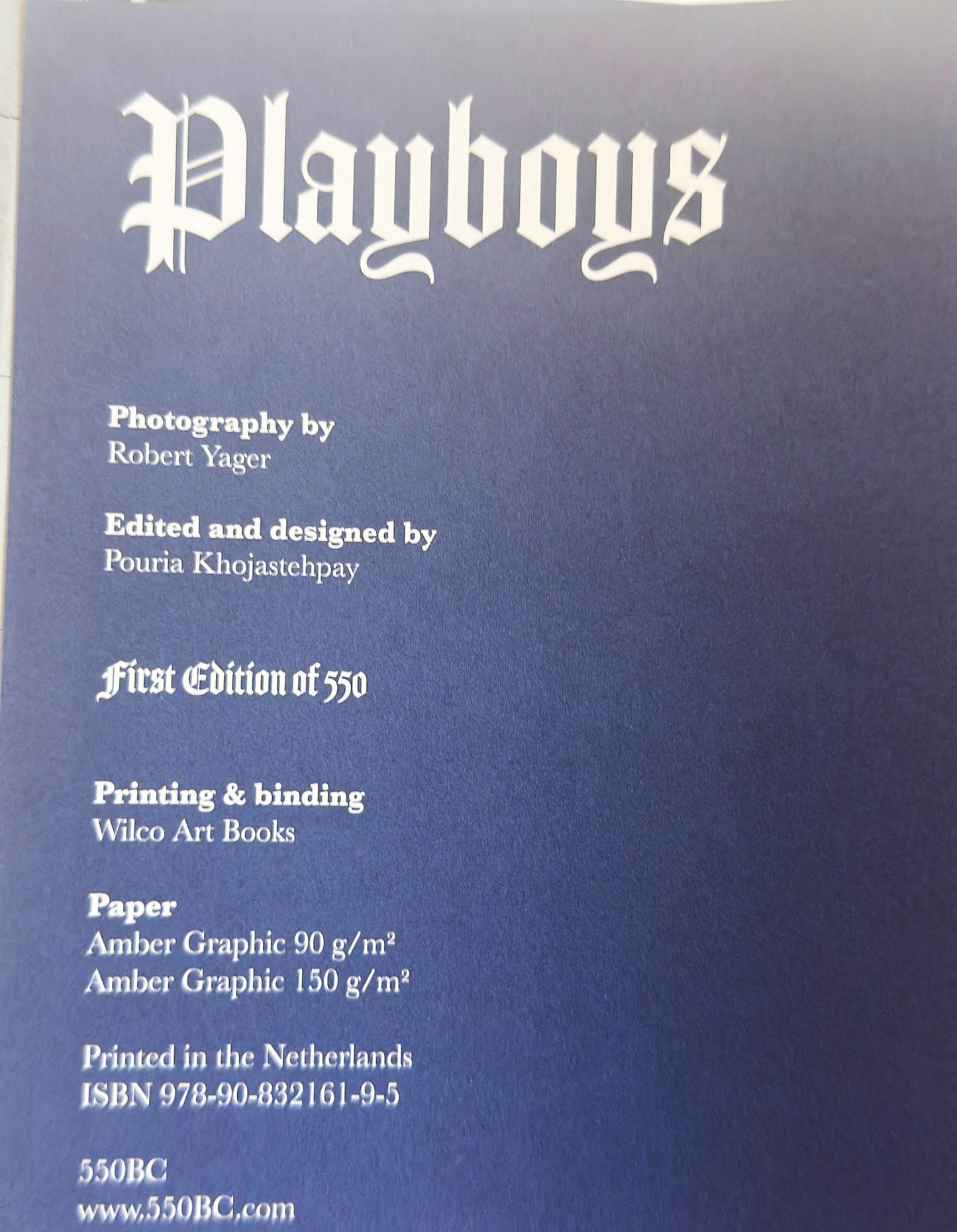 PLAYBOYS by ROBERT YAGER